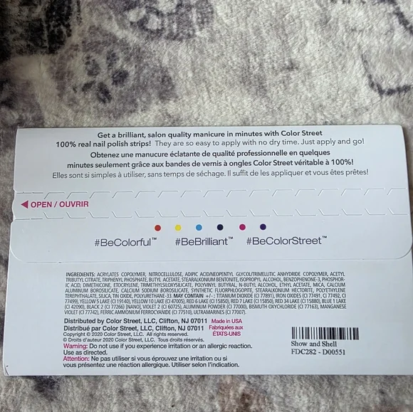 Color Street Show and Shell Nail Strips - Picture 3 of 3